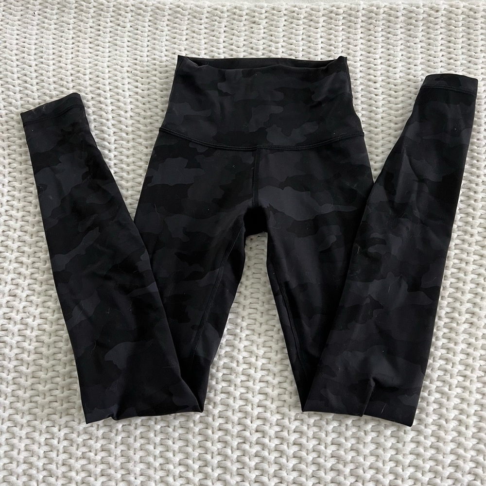 Lululemon Camo Wunder Under Train High Rise size 2
